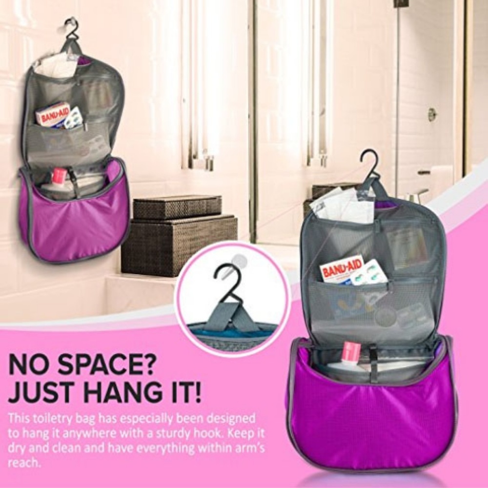 NEW Hanging Toiletry Bag - Backpacking & Travel